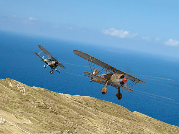ICM DIORAMA SETS Battle of Malta with CR. 42 Falco & Sea Gladiator Mk. II (Set of 2 Aircraft)