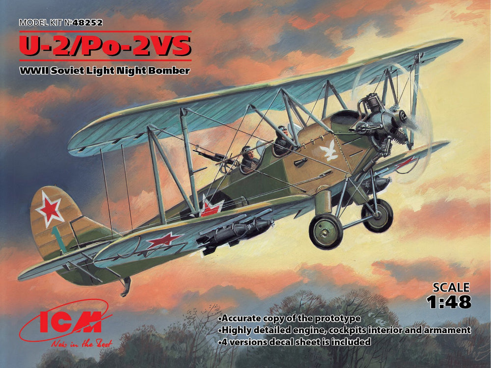 ICM 1/48 U-2/Po-2VS, WWII Soviet Night Light Bomber