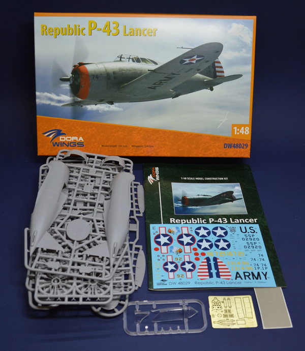 Dora Wings 1/48 Scale DORDW48029 Republic P-43 Lancer, 1/48