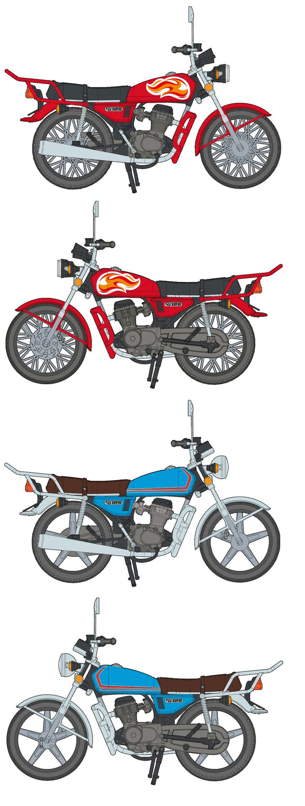 AK Interactive Model Kit 1/35 scale CG125 JAPANESE MOTORCYCLE 1/35 scale