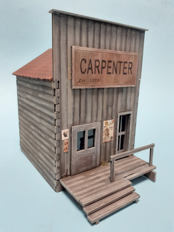 1/35 scale laser cut building Wild West Carpenter