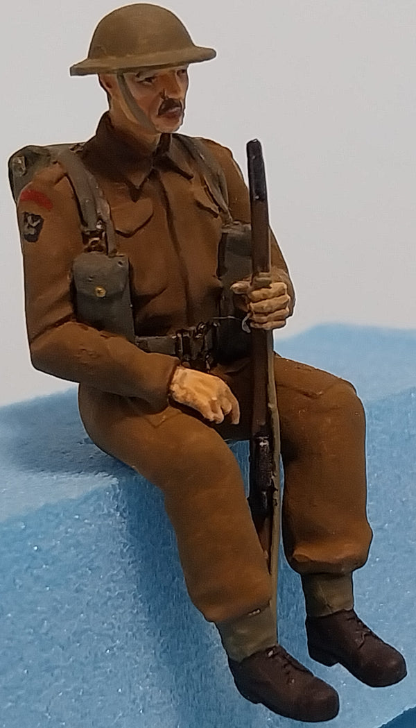 Homefront 1/35 scale WW2 British Infantry sitting #6