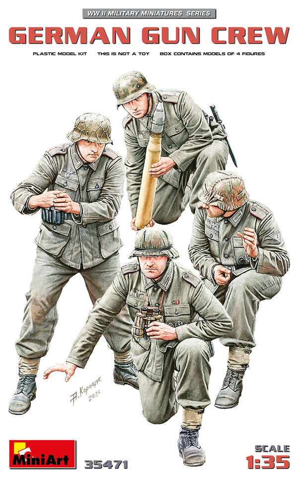 Miniart 1/35 WW2 GERMAN GUN CREW 1943