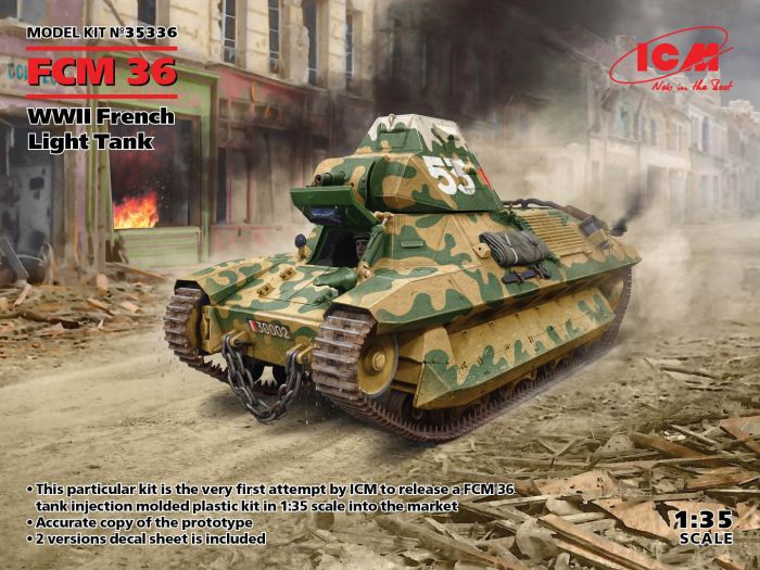 ICM 1/35 WW2 FCM 36, WWII French Light Tank