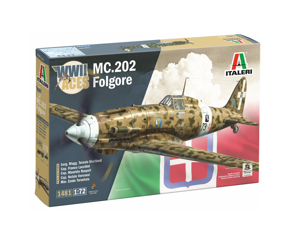 Italeri 1/72 scale WW2 Italian Macchi MC 202 Folgore ACES VERSION