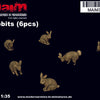 MaiM 1/35 scale Rabbits / Rabbits (6pcs)