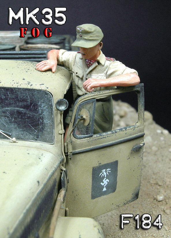 MK35 FoG models 1/35 Scale WW2 German DAK soldier resting on door