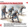 ICM 1/35 WW1 French Infantry in Gas Masks (1918) (4 figures)