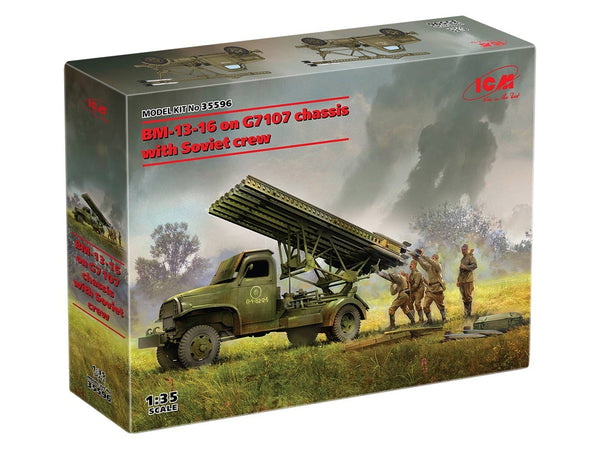 ICM 1/35 WW2 Russian BM-13-16 on G7107 Chassis with 4 Soviet Crew Figures