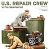 Miniart 1/35 scale WW2 U.S. REPAIR CREW W/EQUIPMENT