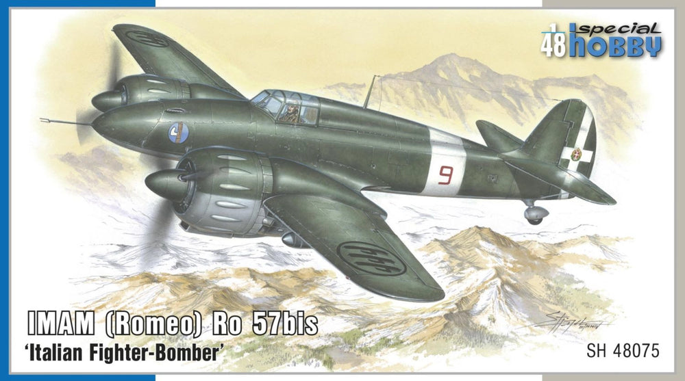 Special Hobby 1/48 Scale  IMAM (Romeo) Ro.57bis 'Italian Fighter Bomber' 1/48