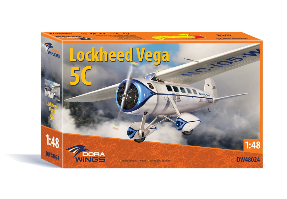Dora Wings 1/48 Scale DORDW48024 Lockheed Vega 5C, 1/48
