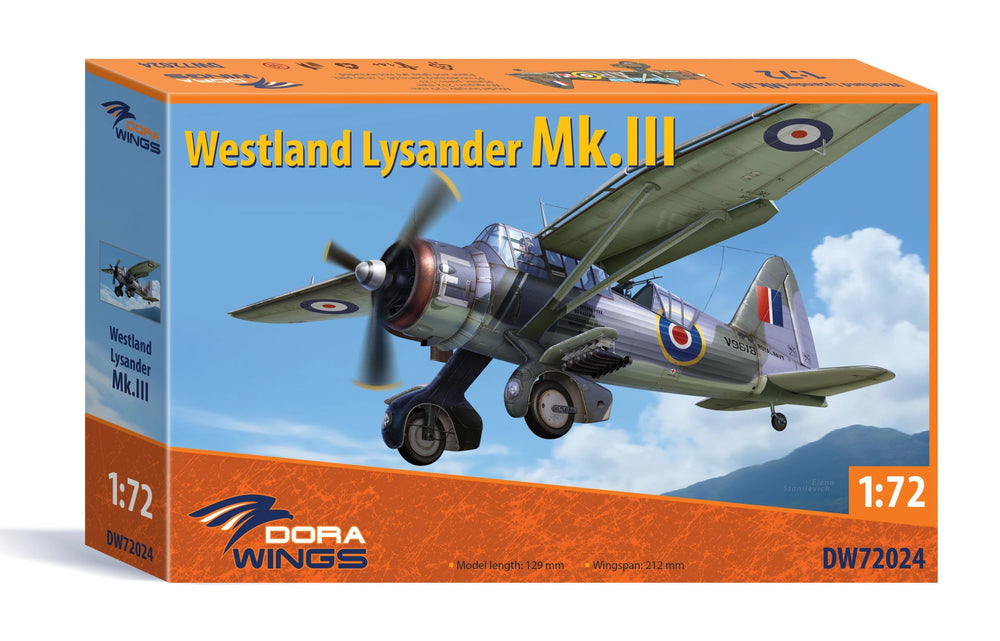 Dora Wings 1/72 Scale DORDW72024 Westland Lysander Mk.III , 1/72