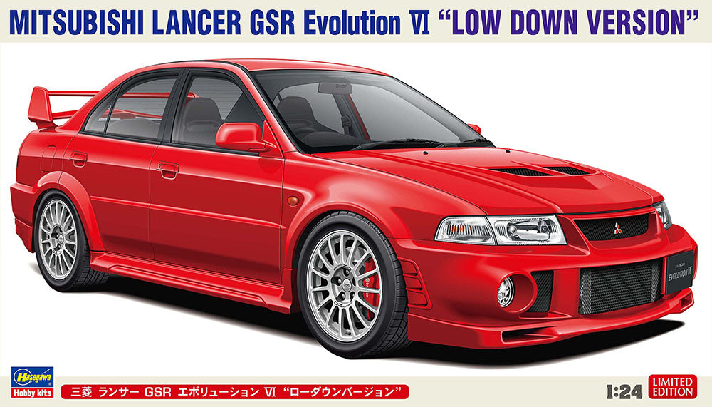 Hasegawa 1/24 Mitsubishi Lancer GSR Evolution VI Low Down Version with 3D Printed Parts