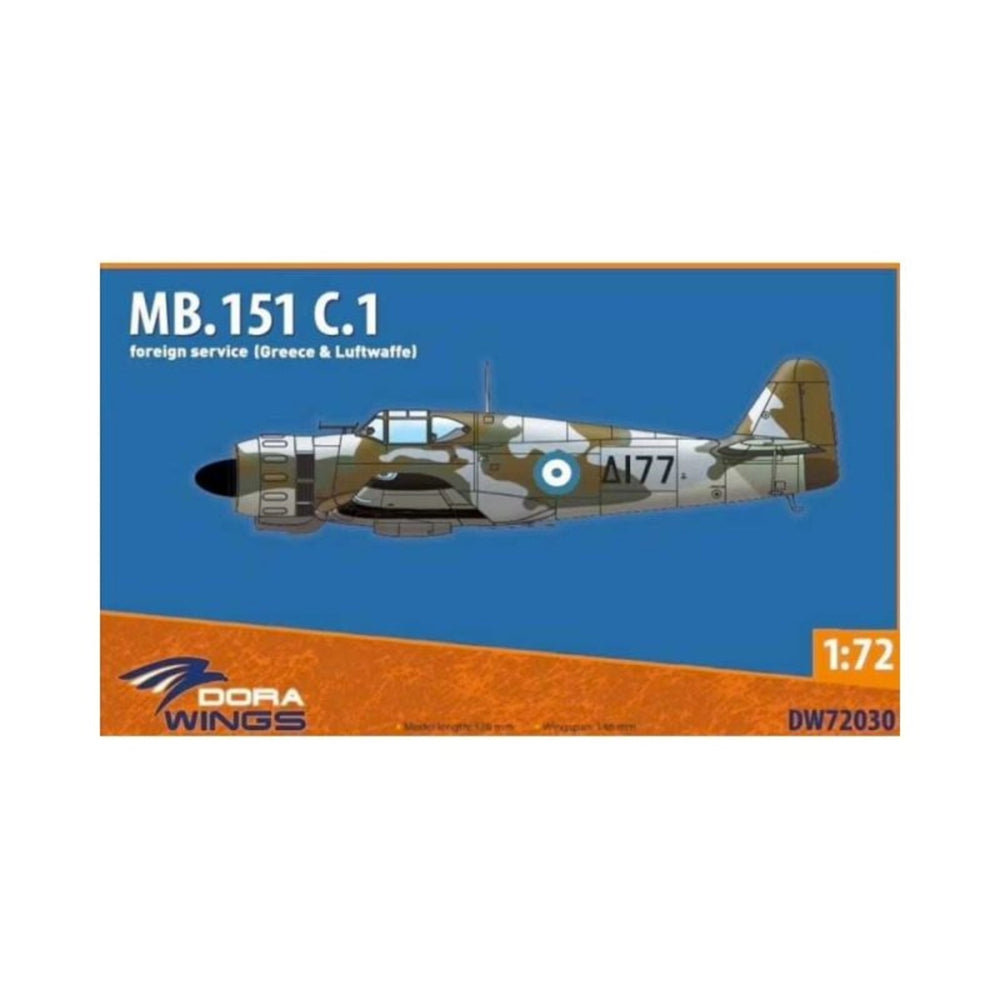 Dora Wings 1/72 Scale DORDW72030 MB.151 C.1 (foreign service), 1/72