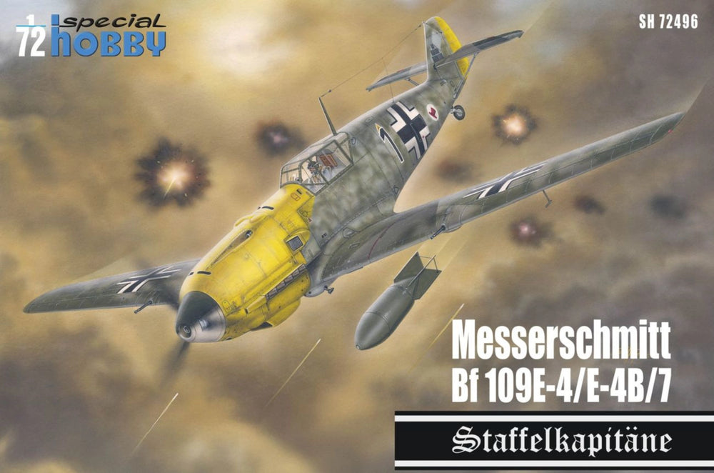Special Hobby 1/72 Scale WW2 German Messerschmitt Bf 109E-4/7 'Staffelkapitane' 1/72