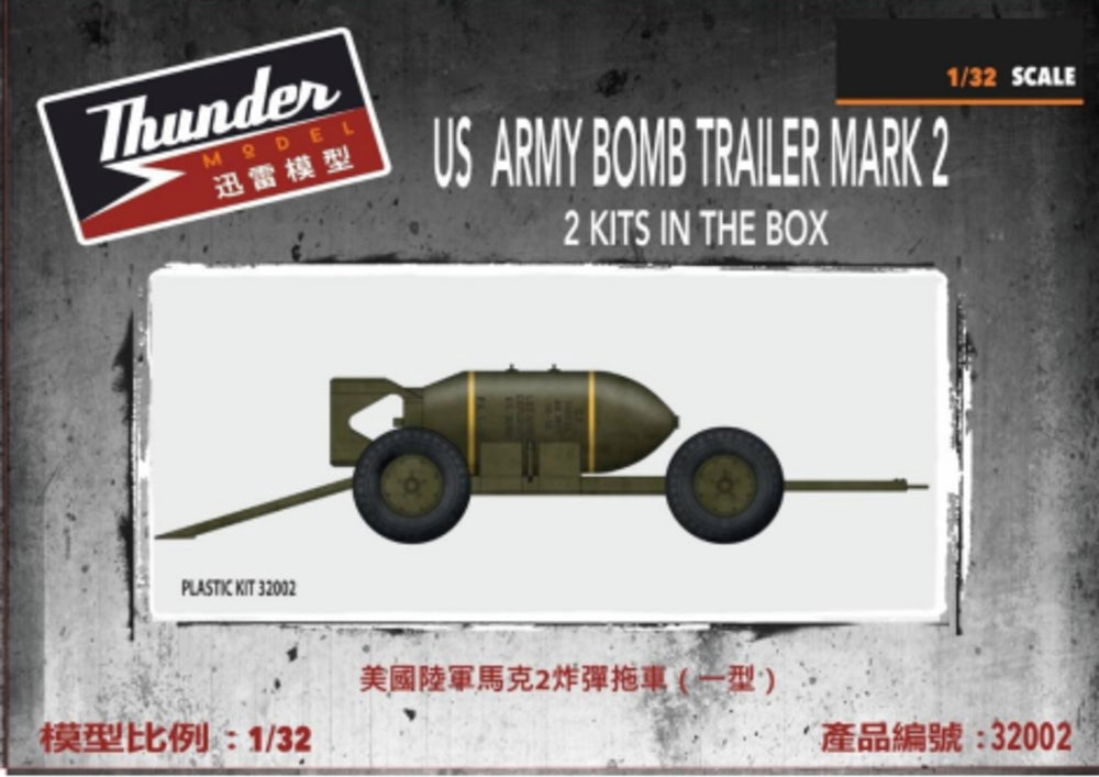 Thunder Model 1/32 WW2 US Army Bomb Trailer Mark 2 Mod.1
