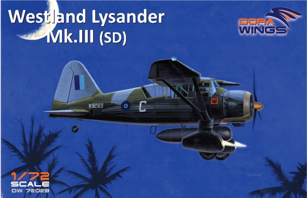 Dora Wings 1/72 Scale DORDW72023 Westland Lysander Mk.III (SD), 1/72