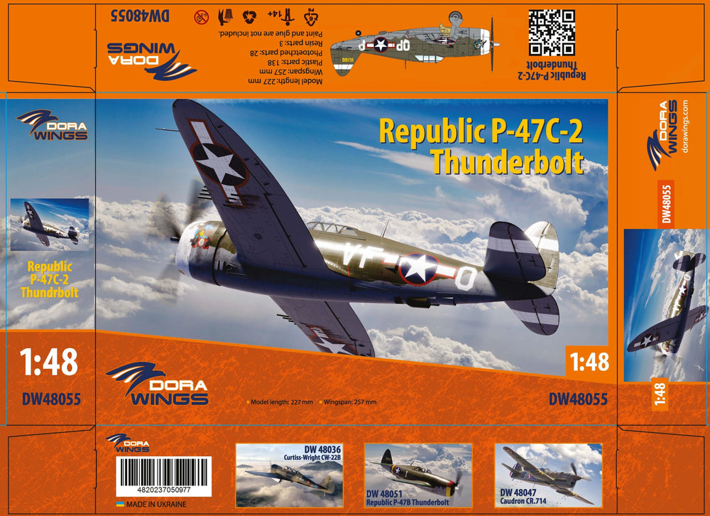 Dora Wings 1/48 Scale DORDW48055 Republic P-47 C-2