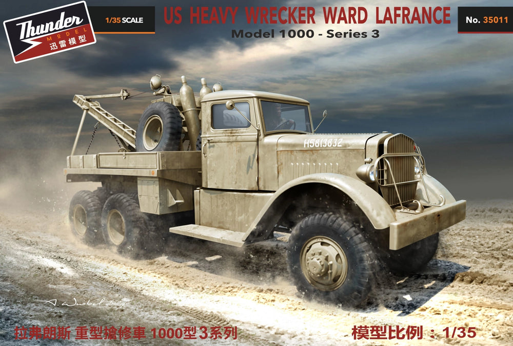 Thunder Model 1/35 WW2 US Heavy Wrecker Ward LaFrance Model 1000, Series 3