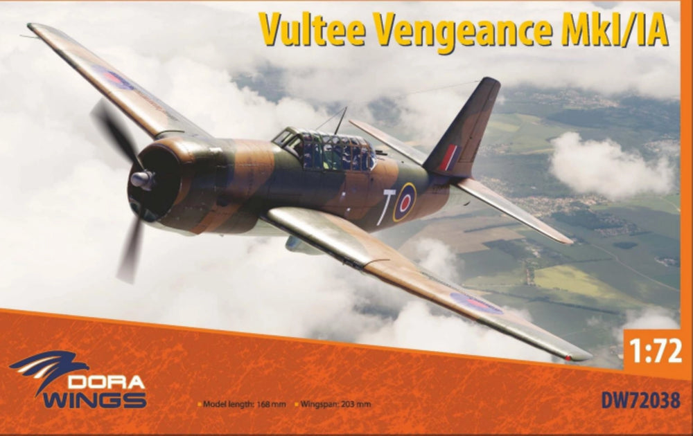 Dora Wings 1/72 Scale DORDW72038 Vultee Vengeance Mk I/IA