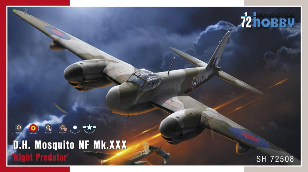 Special Hobby 1/72 Scale WW2 RAF DH.98 Mosquito NF Mk.XXX 'Night Predator' 1/72