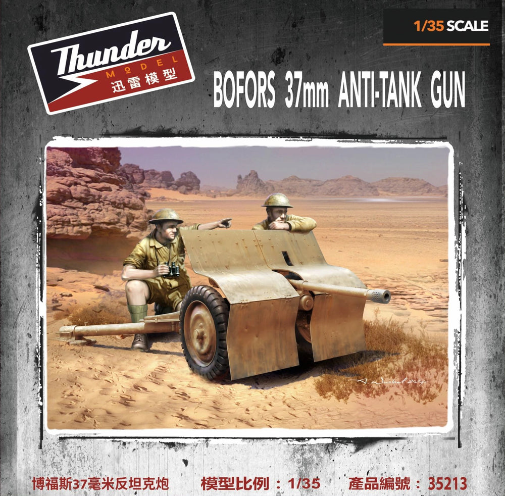Thunder Model 1/35 WW2 Bofors 37 mm Anti-tank Gun