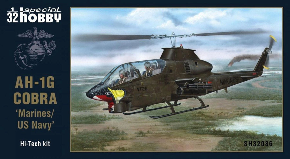 Special Hobby 1/32 Scale AH-1G Cobra 'Marines / US Navy' Hi-Tech Kit 1/32