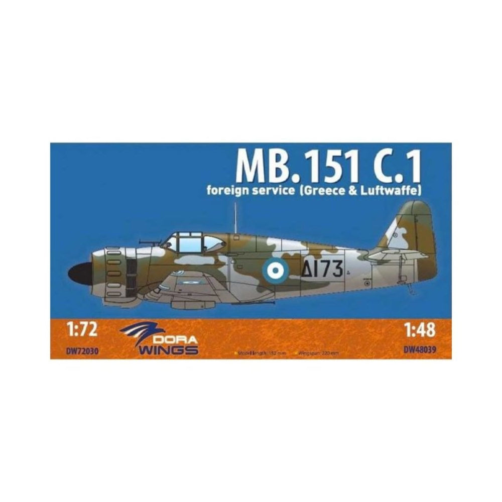 Dora Wings 1/48 Scale DORDW48039 MB.151 C.1 (foreign service), 1/48