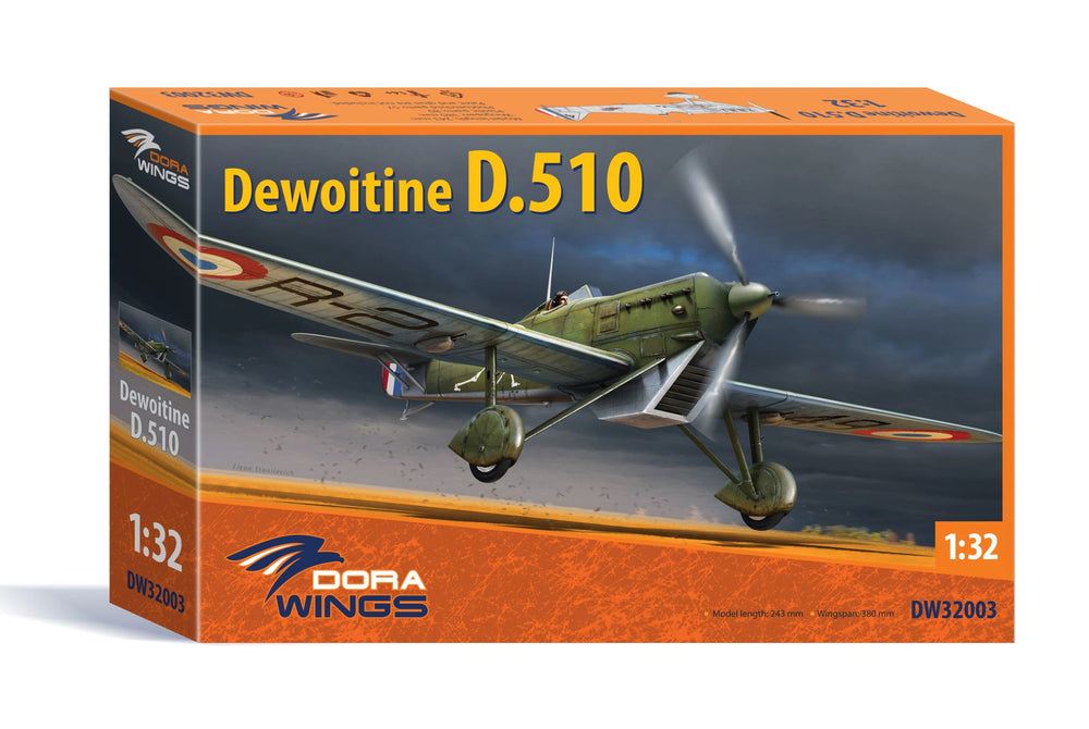 Dora Wings 1/32 Scale DORDW32003 Dewoitine D.510, 1/32