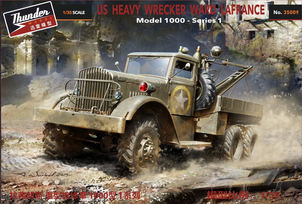 Thunder Model 1/35 WW2 US Heavy Wrecker Ward LaFrance Model 1000, series 1