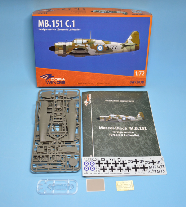 Dora Wings 1/72 Scale DORDW72030 MB.151 C.1 (foreign service), 1/72