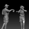 Thunder Model 1/35 WW2 LRDG Figures Crew set #3