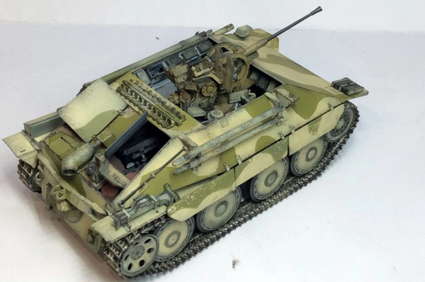 Thunder Model 1/35 WW2 German Bergepanzer Hetzer with 2cm Flak Early
