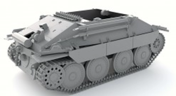 Thunder Model 1/35 WW2 German Bergepanzer Hetzer Early