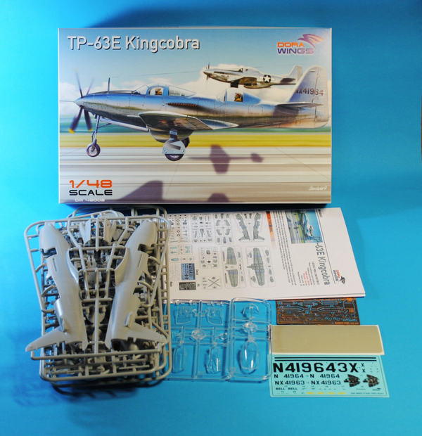 Dora Wings 1/48 Scale DORDW48003 Bell TP-63E Kingcobra (Two seat), 1/48