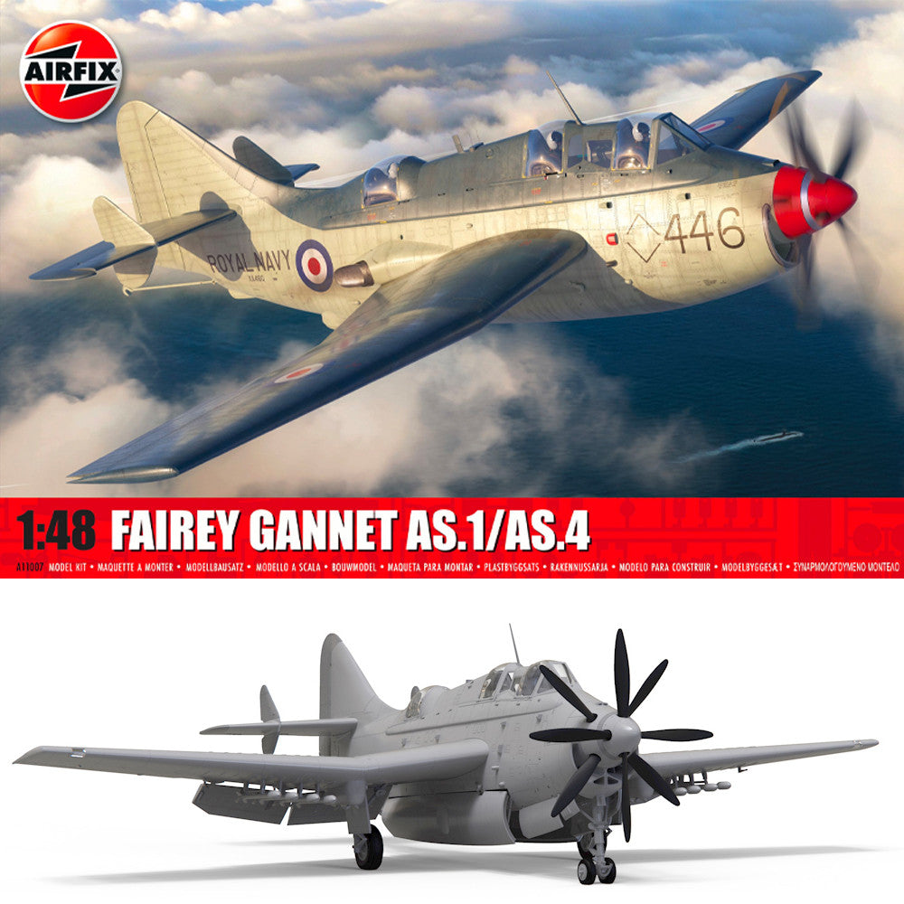 Airfix 1/48 Fairey Gannet AS.1/AS.4 aircraft model kit | Fields of ...