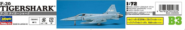 Hasegawa 1:72 scale F-20 Tigershark fighter plane model kit