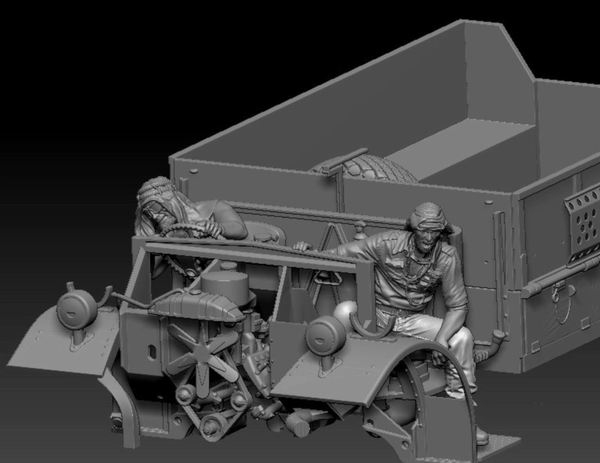 Thunder Model 1/35 WW2 LRDG Figures Crew set #2 