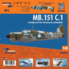 Dora Wings 1/48 Scale DORDW48039 MB.151 C.1 (foreign service), 1/48