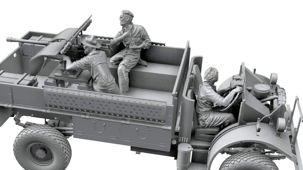 Thunder Model 1/35 WW2 LRDG Figures Crew set #5