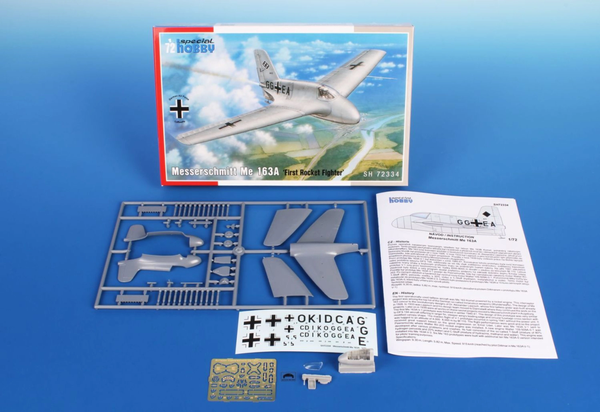 Special Hobby 1/72 Scale WW2 German Messerschmitt Me 163A 'First Rocket Fighter' 1/72