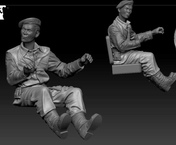Thunder Model 1/35 WW2 British Crew M1A1 Wrecker