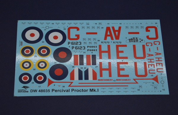 Dora Wings 1/48 Scale DORDW48035 Percival Proctor Mk.I, 1/48