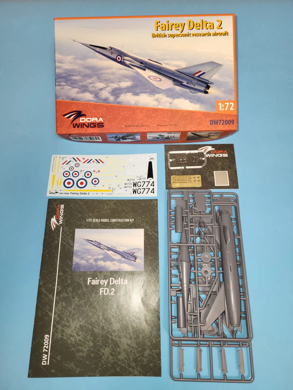 Dora Wings 1/72 Scale DORDW72009 Fairey Delta 2