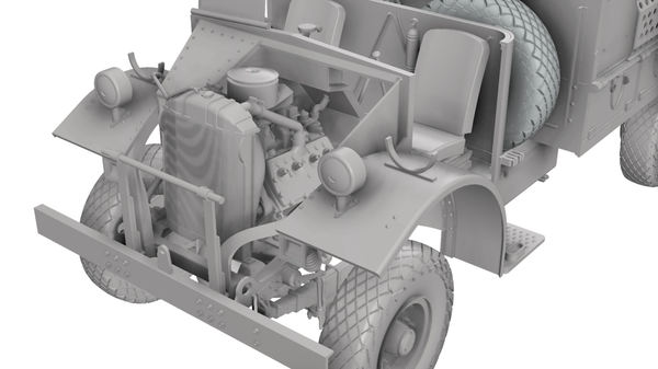 Thunder Model 1/35 WW2 LRDG F30 Patrol Truck with Offset Rear Bed