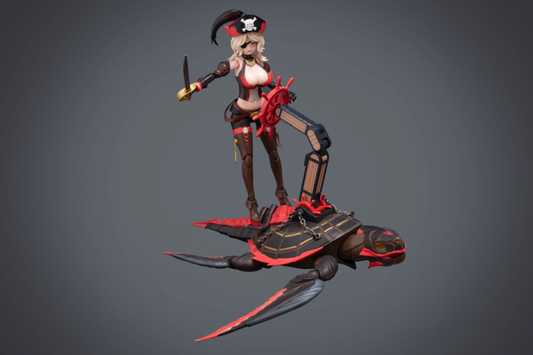 Border Models BA-003 Pirate Captain Queen Anne model kit (Figure 17cm tall)