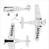 Dora Wings 1/48 Scale DORDW48049 Curtiss-Wright CW-21A Demonstrator, 1/48