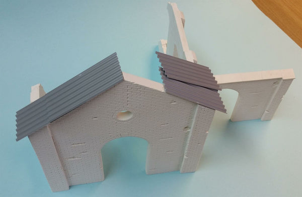 FoG Models 1/35 scale 'Machine shop' ruined Industrial building