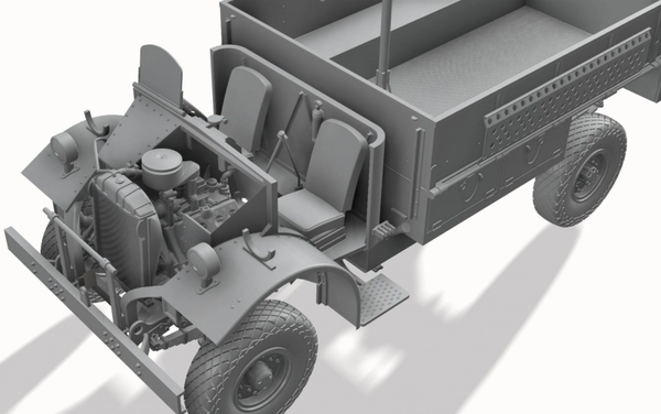 Thunder Model 1/35 WW2 LRDG F30 Patrol truck, Limited bonus edition
